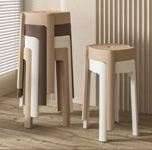 Plastic stool thickened home can be stacked