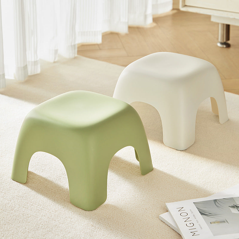 Plastic stool Small household living room bench