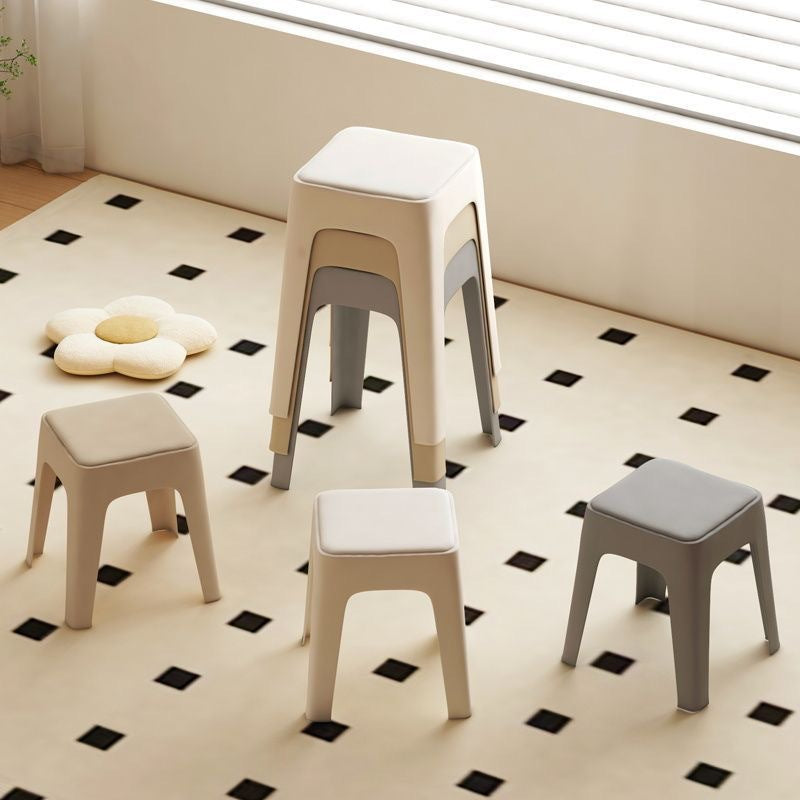 Plastic stool thickened