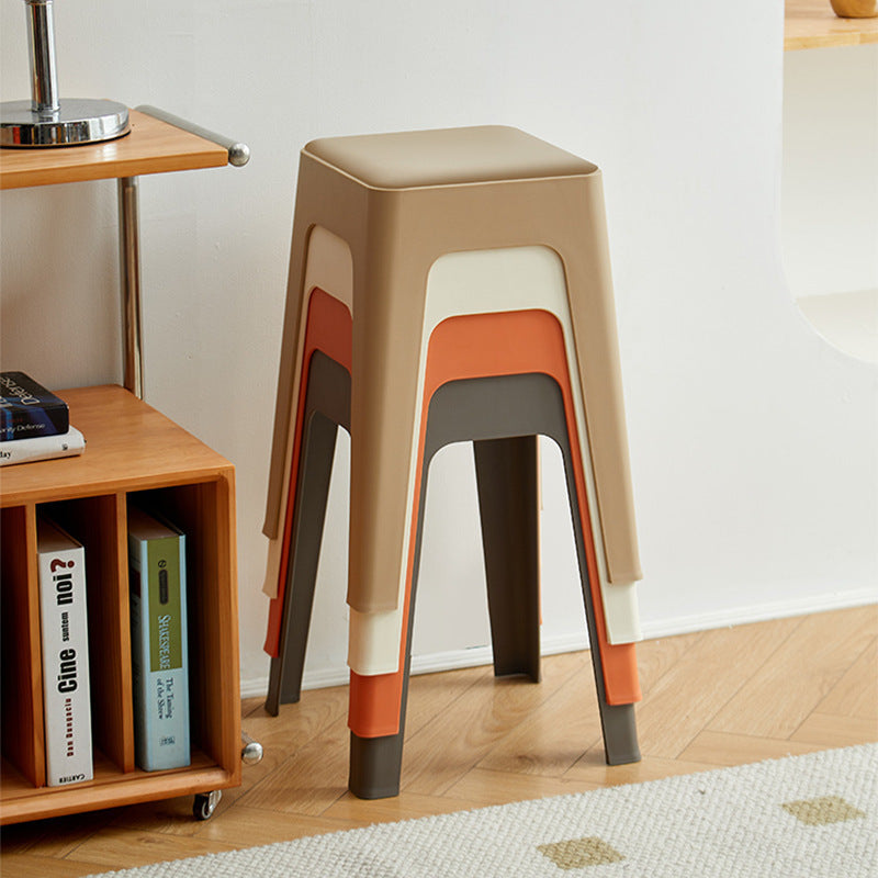 Plastic stool thickened