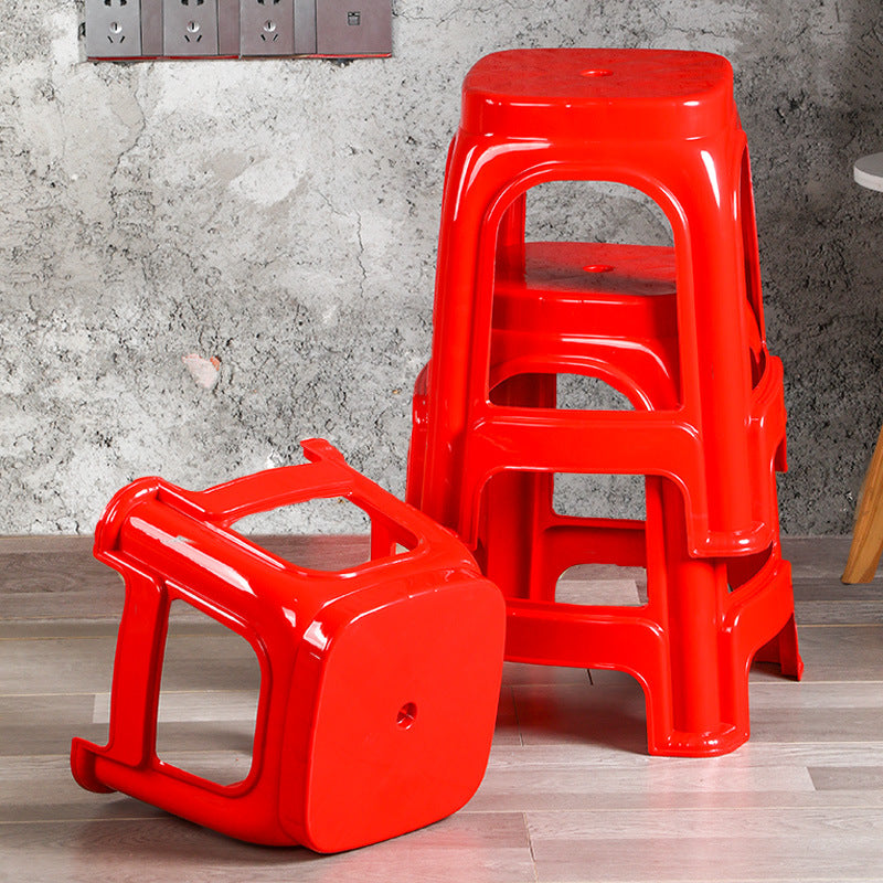 Plastic stool for shoe stool