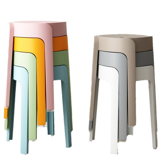 Plastic stool thickened home can be stacked