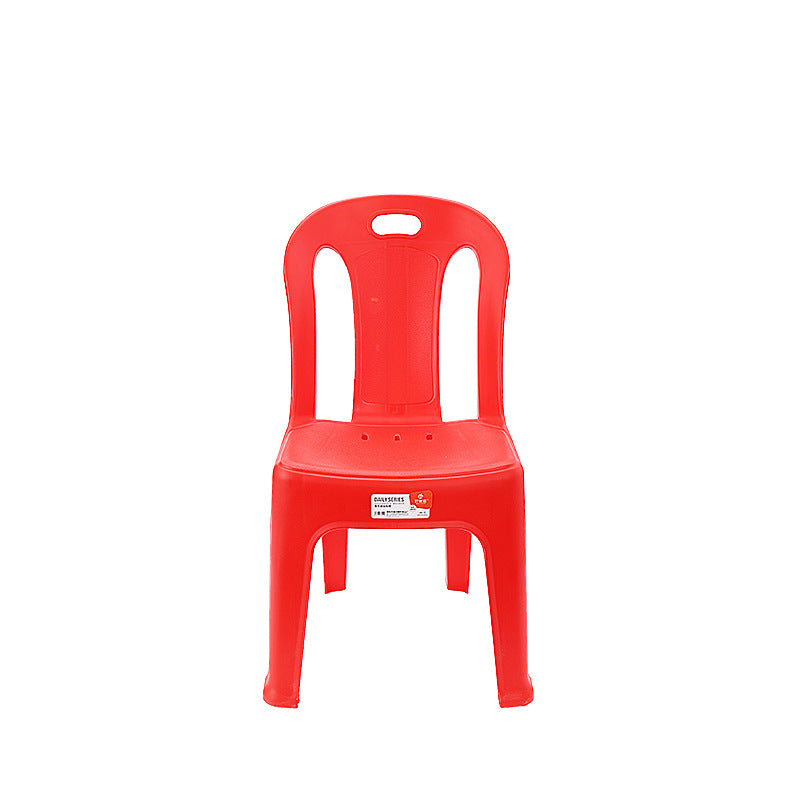 Plastic chair backrest