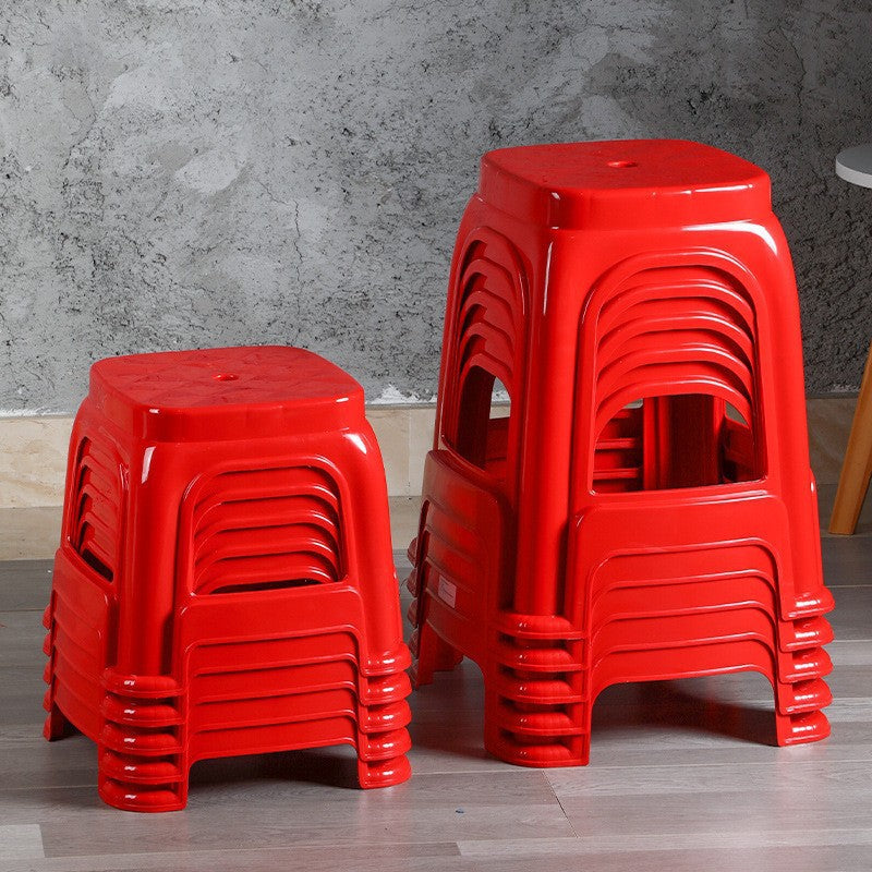 Plastic stool for shoe stool