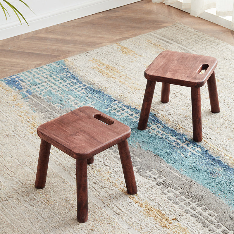 Carrying small stool household low stool all solid wood small bench