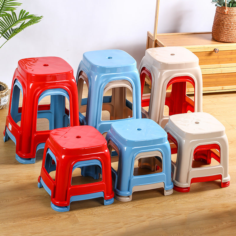 Plastic stool household shoe changing stool