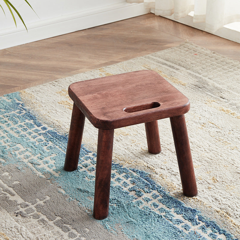 Carrying small stool household low stool all solid wood small bench